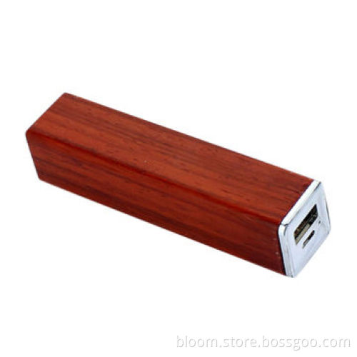2600mAh USB Cell Phone Chargers with Wooden Housing